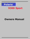 Polaris 9300 Owners Manual